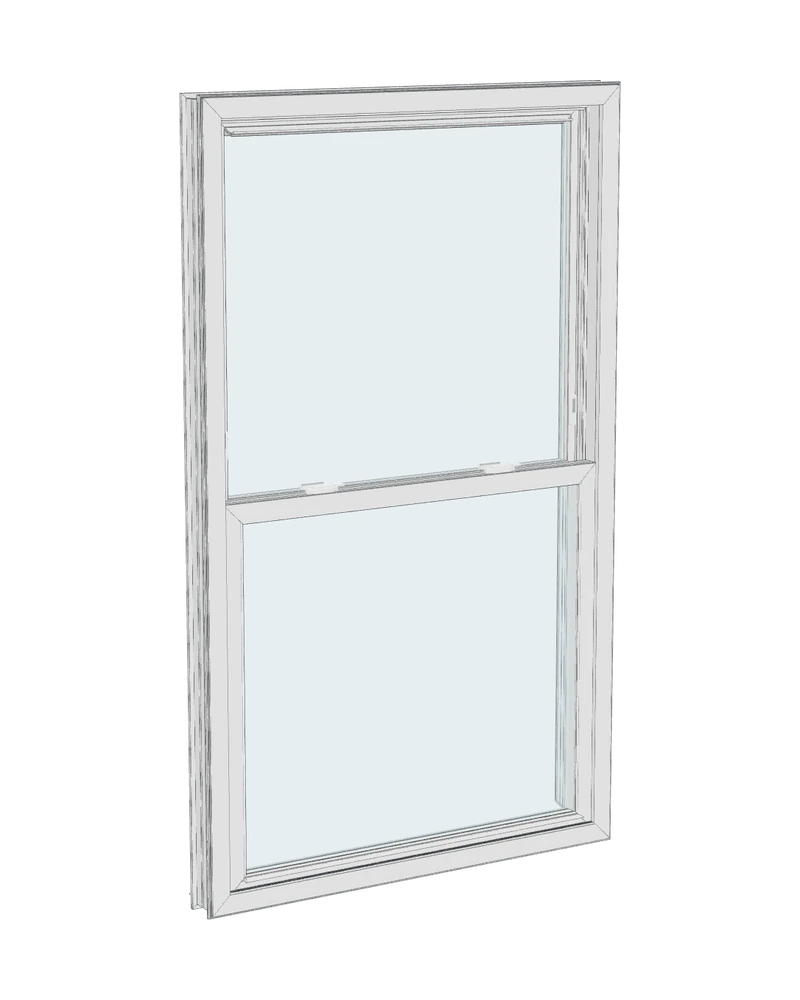 Double Hung — 3-D model of the Vytex window A1 installs
