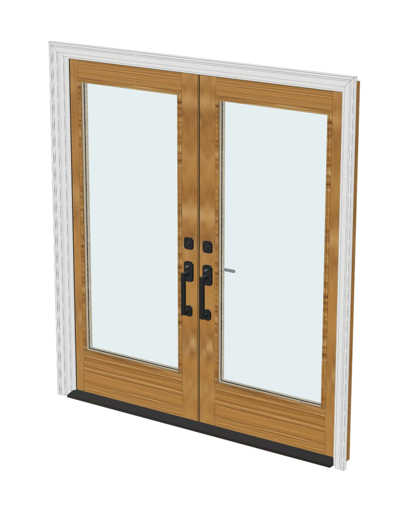 French Door — 3-D model of the Vytex window A1 installs