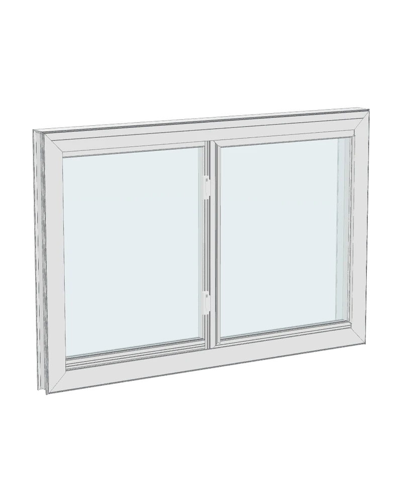 Slider — 3-D model of the Vytex window A1 installs