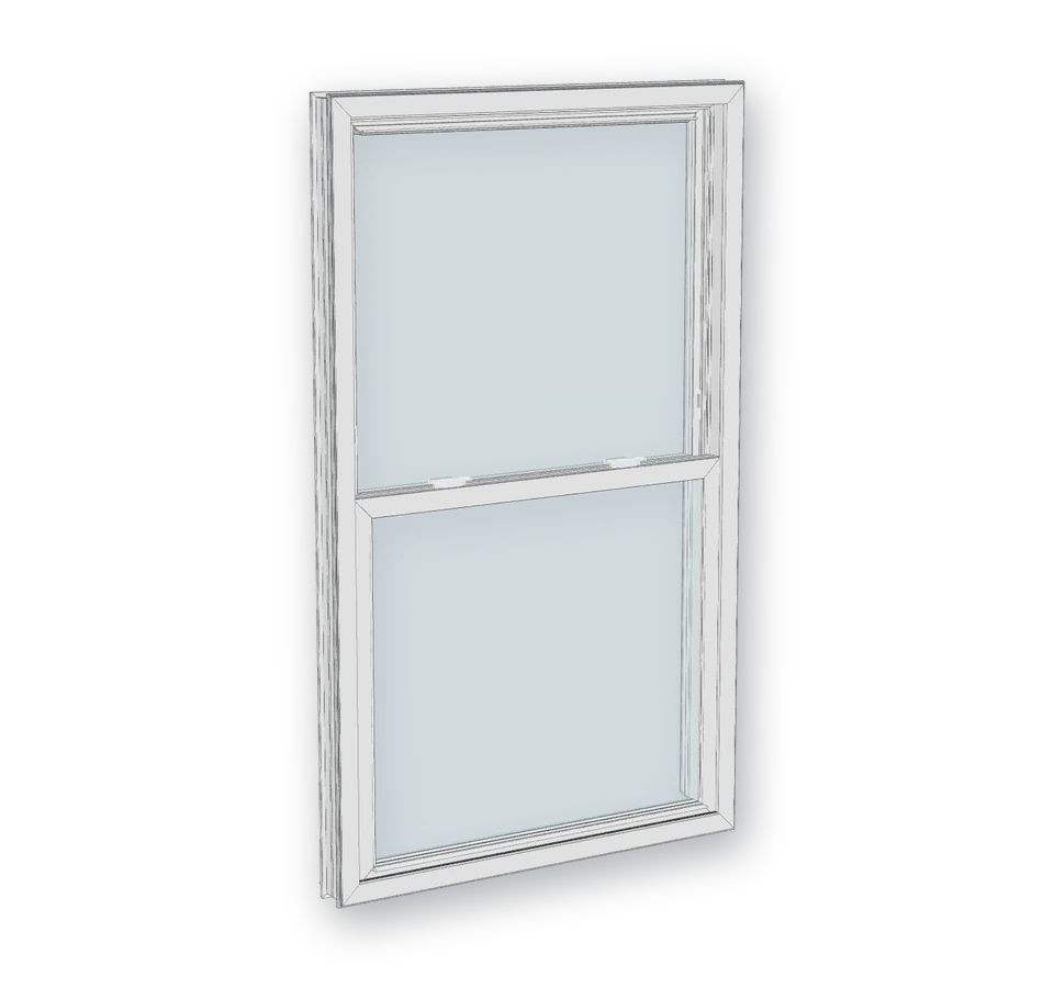 Double Hung — 3-D render of the Vytex model A1 installs in Greater Atlanta