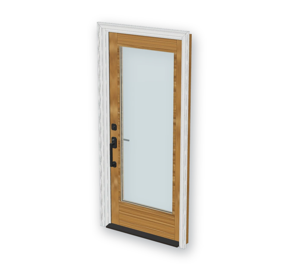 Entry Doors — 3-D render of the Vytex model A1 installs in Greater Atlanta
