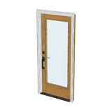 Entry door, 3-D render