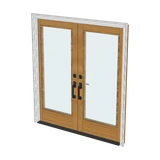 French door, 3-D render