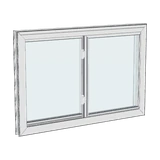 Slider window, 3-D render