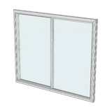 Sliding door, 3-D render