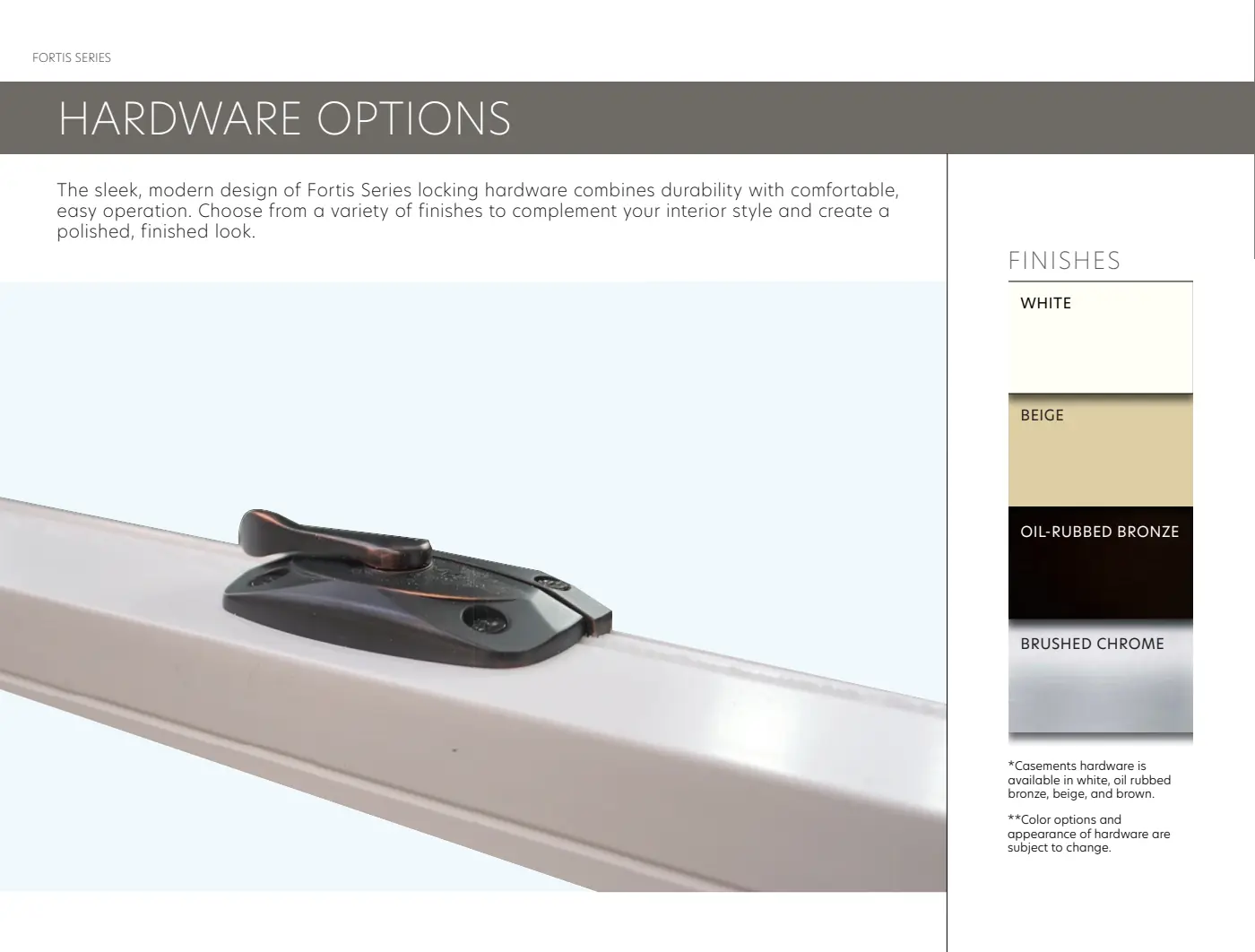 Fortis Series brochure, page 22