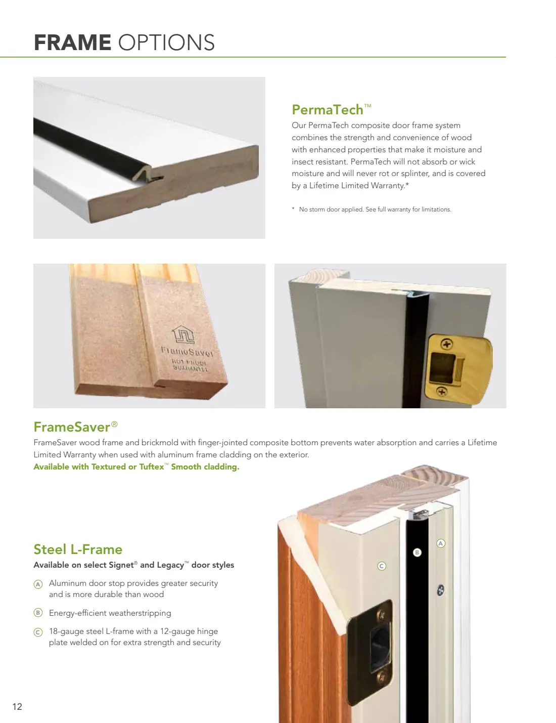 Entry Doors: Signet, Ascent & Legacy brochure, page 13