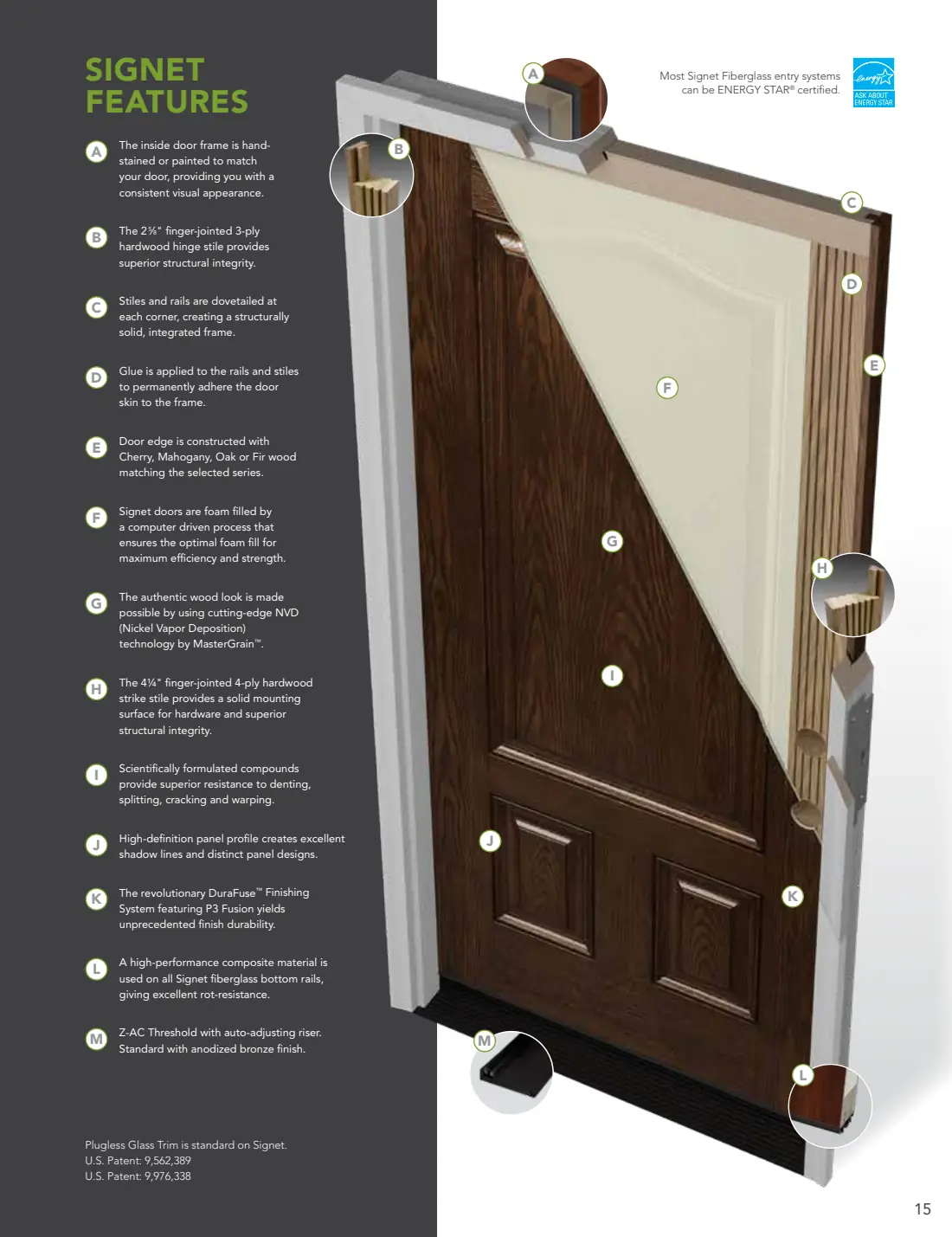 Entry Doors: Signet, Ascent & Legacy brochure, page 16