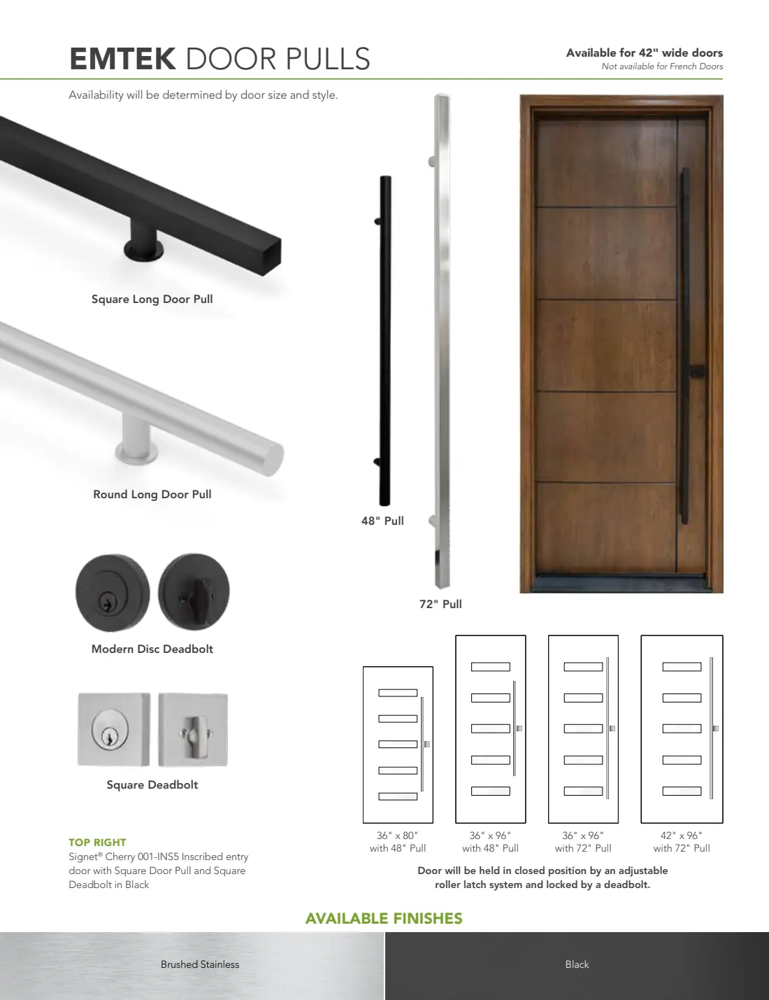 Colors, Stains & Hardware brochure, page 21